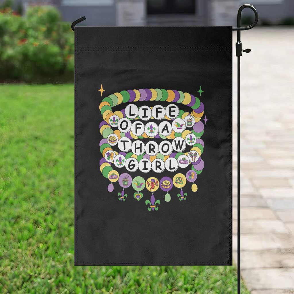 Funny Mardi Gras Throw Girl Life Garden Flag Friendship Bracelet Beads TS11 Print Your Wear