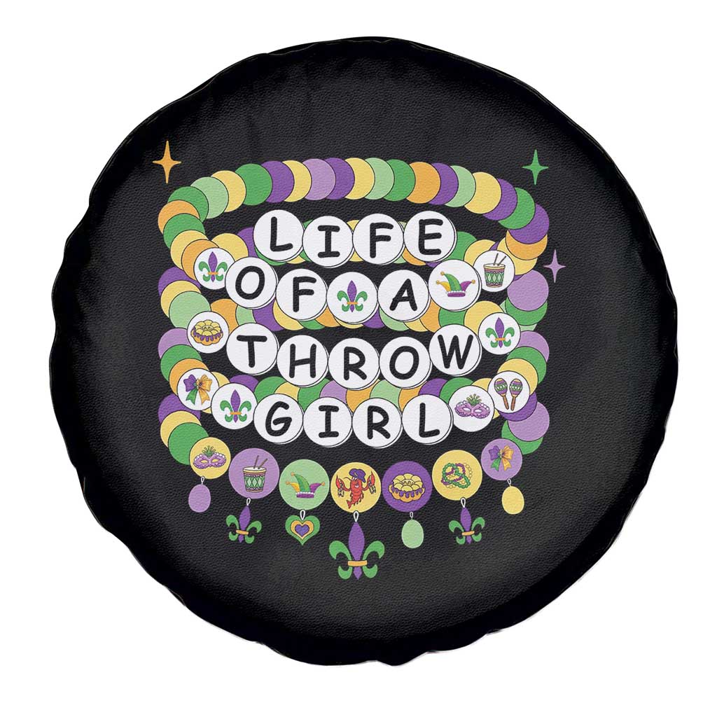 Funny Mardi Gras Throw Girl Life Spare Tire Cover Friendship Bracelet Beads TS11 Print Your Wear