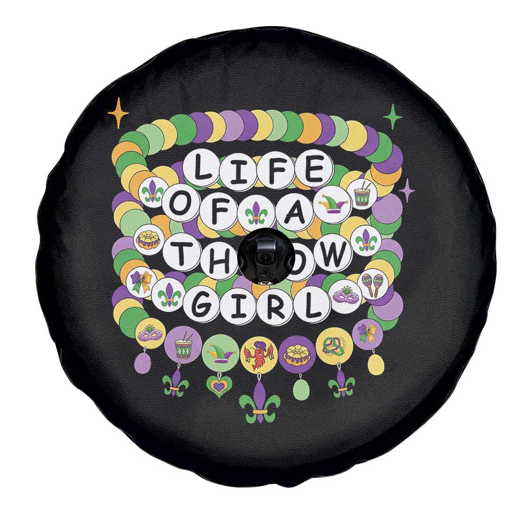 Funny Mardi Gras Throw Girl Life Spare Tire Cover Friendship Bracelet Beads TS11 Print Your Wear