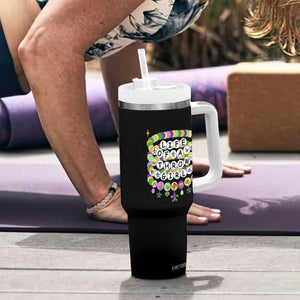 Funny Mardi Gras Throw Girl Life Tumbler With Handle Friendship Bracelet Beads TS11 Print Your Wear
