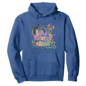 Funny Mardi Gras La Weezy Ana Hoodie New Orleans Festival Louisiana Map TS11 Royal Blue Print Your Wear