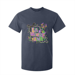 Funny Mardi Gras La Weezy Ana T Shirt For Kid New Orleans Festival Louisiana Map TS11 Navy Print Your Wear