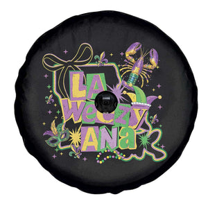 Funny Mardi Gras La Weezy Ana Spare Tire Cover New Orleans Festival Louisiana Map TS11 Print Your Wear