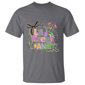 Funny Mardi Gras La Weezy Ana T Shirt New Orleans Festival Louisiana Map TS11 Charcoal Print Your Wear