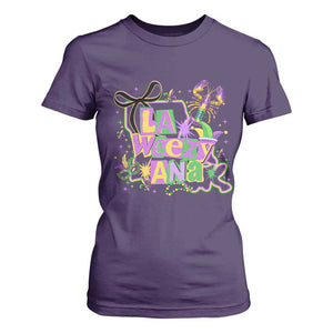 Funny Mardi Gras La Weezy Ana T Shirt For Women New Orleans Festival Louisiana Map TS11 Purple Print Your Wear