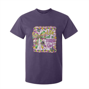 Funny Mardi Gras Throw Girl Life T Shirt For Kid Coquette Bow Carnival TS11 Purple Print Your Wear