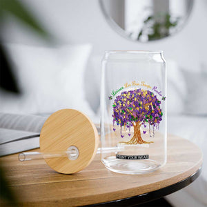 Mardi Gras Tree Brushstroke Graphic Glass Can Laissez Les Bon Temps Rouler TS11 Print Your Wear