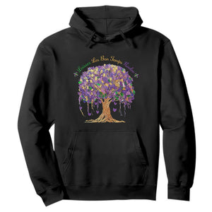 Mardi Gras Tree Brushstroke Graphic Hoodie Laissez Les Bon Temps Rouler TS11 Black Print Your Wear