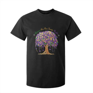 Mardi Gras Tree Brushstroke Graphic T Shirt For Kid Laissez Les Bon Temps Rouler TS11 Black Print Your Wear