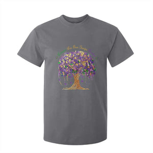 Mardi Gras Tree Brushstroke Graphic T Shirt For Kid Laissez Les Bon Temps Rouler TS11 Charcoal Print Your Wear
