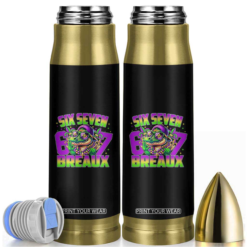 Mardi Gras Six Seven Breaux Bullet Tumbler Funny Mardigator Alligator 6 7 Meme TS11 Black Print Your Wear