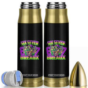 Mardi Gras Six Seven Breaux Bullet Tumbler Funny Mardigator Alligator 6 7 Meme TS11 Black Print Your Wear