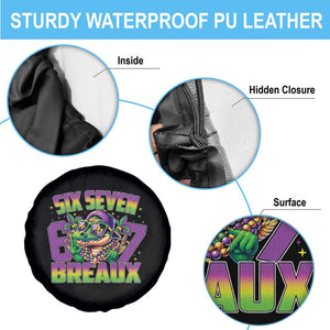 Mardi Gras Six Seven Breaux Spare Tire Cover Funny Mardigator Alligator 6 7 Meme TS11 Print Your Wear