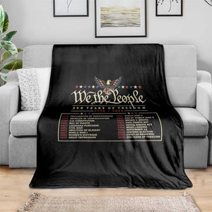 250 Year Timeline 1776 2026 Patriotic Historical Anniversary Throw Blanket TS11 Print Your Wear