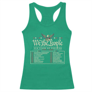 250 Year Timeline 1776 2026 Patriotic Historical Anniversary Racerback Tank Top TS11 Irish Green Print Your Wear