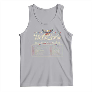 250 Year Timeline 1776 2026 Patriotic Historical Anniversary Tank Top TS11 Athletic Heather Print Your Wear