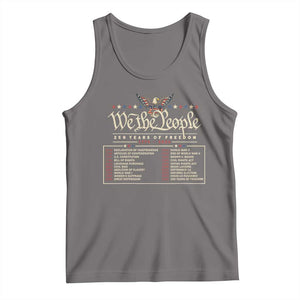 250 Year Timeline 1776 2026 Patriotic Historical Anniversary Tank Top TS11 Deep Heather Print Your Wear