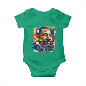 Martin Luther King Baby Onesie The Only King In America No Kings Protest TS11 Irish Green Print Your Wear