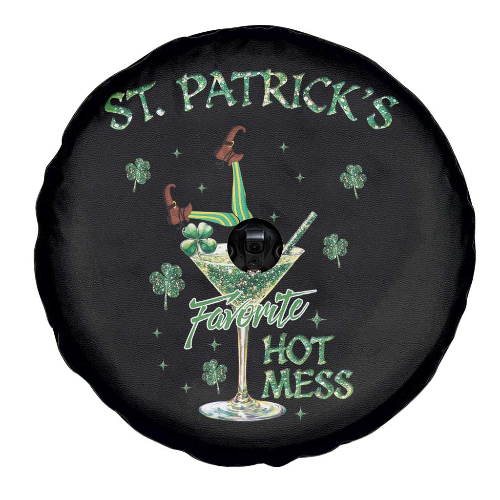 Funny St Patrick's Favorite Hot Mess Spare Tire Cover Drunk Leprechaun Cocktail TS11 Print Your Wear