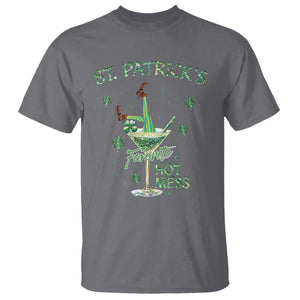 Funny St Patrick's Favorite Hot Mess T Shirt Drunk Leprechaun Cocktail TS11 Charcoal Print Your Wear