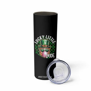 Funny St Patrick's Day Lucky Little Dude Skinny Tumbler Cute Leprechaun Shamrock TS11 Print Your Wear