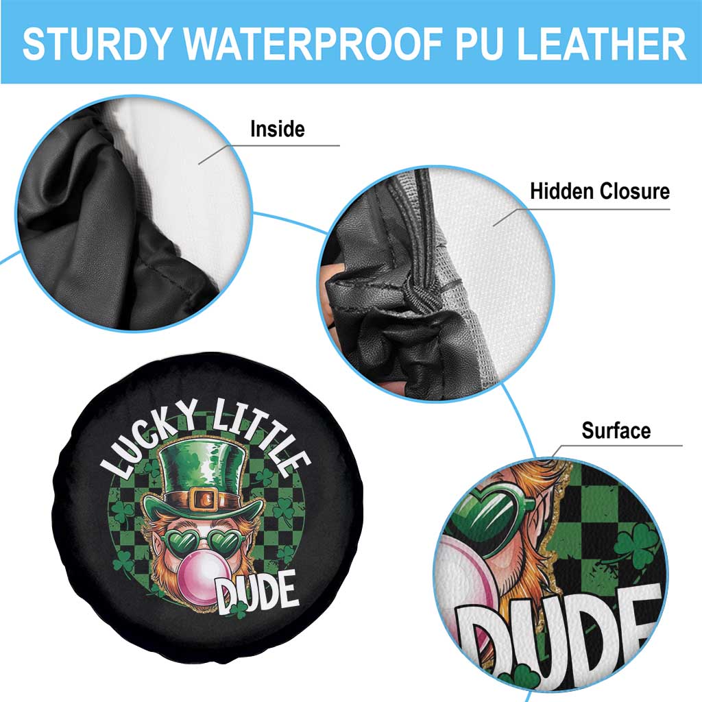 Funny St Patrick's Day Lucky Little Dude Spare Tire Cover Cute Leprechaun Shamrock TS11 Print Your Wear