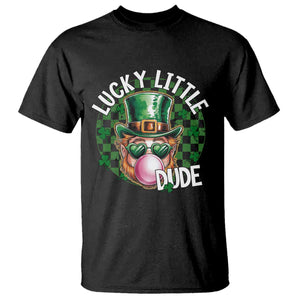 Funny St Patrick's Day Lucky Little Dude T Shirt Cute Leprechaun Shamrock TS11 Black Print Your Wear