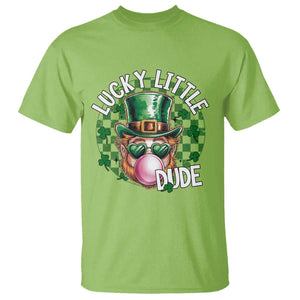 Funny St Patrick's Day Lucky Little Dude T Shirt Cute Leprechaun Shamrock TS11 Lime Print Your Wear