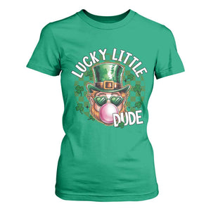 Funny St Patrick's Day Lucky Little Dude T Shirt For Women Cute Leprechaun Shamrock TS11 Irish Green Print Your Wear