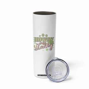 Funny St Patrick's Day Cowboy Cowgirl Skinny Tumbler Howdy Go Lucky Shamrock TS11 Print Your Wear