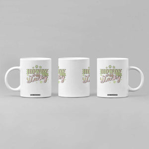 Funny St Patrick's Day Cowboy Cowgirl Coffee Mug Howdy Go Lucky Shamrock TS11 Print Your Wear