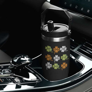Funny Skibidi Rizz St Patrick's Day Flip Straw Tumbler Shamrock Clover Candy Rizzler Meme TS11 Print Your Wear