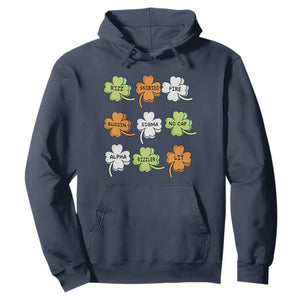 Funny Skibidi Rizz St Patrick's Day Hoodie Shamrock Clover Candy Rizzler Meme TS11 Navy Print Your Wear