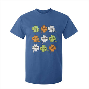 Funny Skibidi Rizz St Patrick's Day T Shirt For Kid Shamrock Clover Candy Rizzler Meme TS11 Royal Blue Print Your Wear