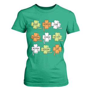 Funny Skibidi Rizz St Patrick's Day T Shirt For Women Shamrock Clover Candy Rizzler Meme TS11 Irish Green Print Your Wear