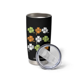Funny Skibidi Rizz St Patrick's Day Tumbler Cup Shamrock Clover Candy Rizzler Meme TS11 Print Your Wear