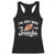 Funny American Football I'm Just Here For The Snacks Racerback Tank Top Vintage Star TS11 Black Print Your Wear