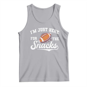 Funny American Football I'm Just Here For The Snacks Tank Top Vintage Star TS11 Athletic Heather Print Your Wear