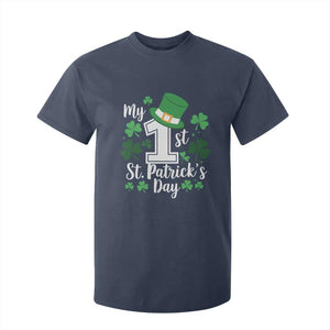 Funny My 1st St Patrick's Day T Shirt For Kid Shamrock TS11 Navy Print Your Wear
