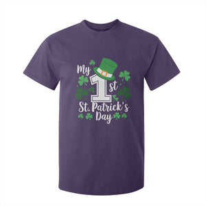 Funny My 1st St Patrick's Day T Shirt For Kid Shamrock TS11 Purple Print Your Wear