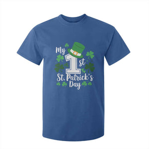 Funny My 1st St Patrick's Day T Shirt For Kid Shamrock TS11 Royal Blue Print Your Wear