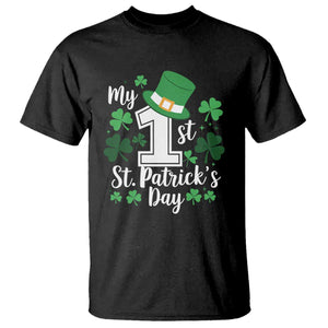 Funny My 1st St Patrick's Day T Shirt Shamrock TS11 Black Print Your Wear