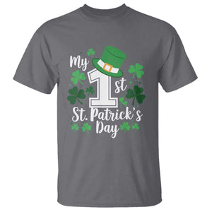 Funny My 1st St Patrick's Day T Shirt Shamrock TS11 Charcoal Print Your Wear
