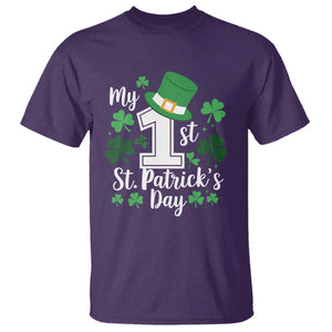 Funny My 1st St Patrick's Day T Shirt Shamrock TS11 Purple Print Your Wear