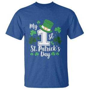 Funny My 1st St Patrick's Day T Shirt Shamrock TS11 Royal Blue Print Your Wear