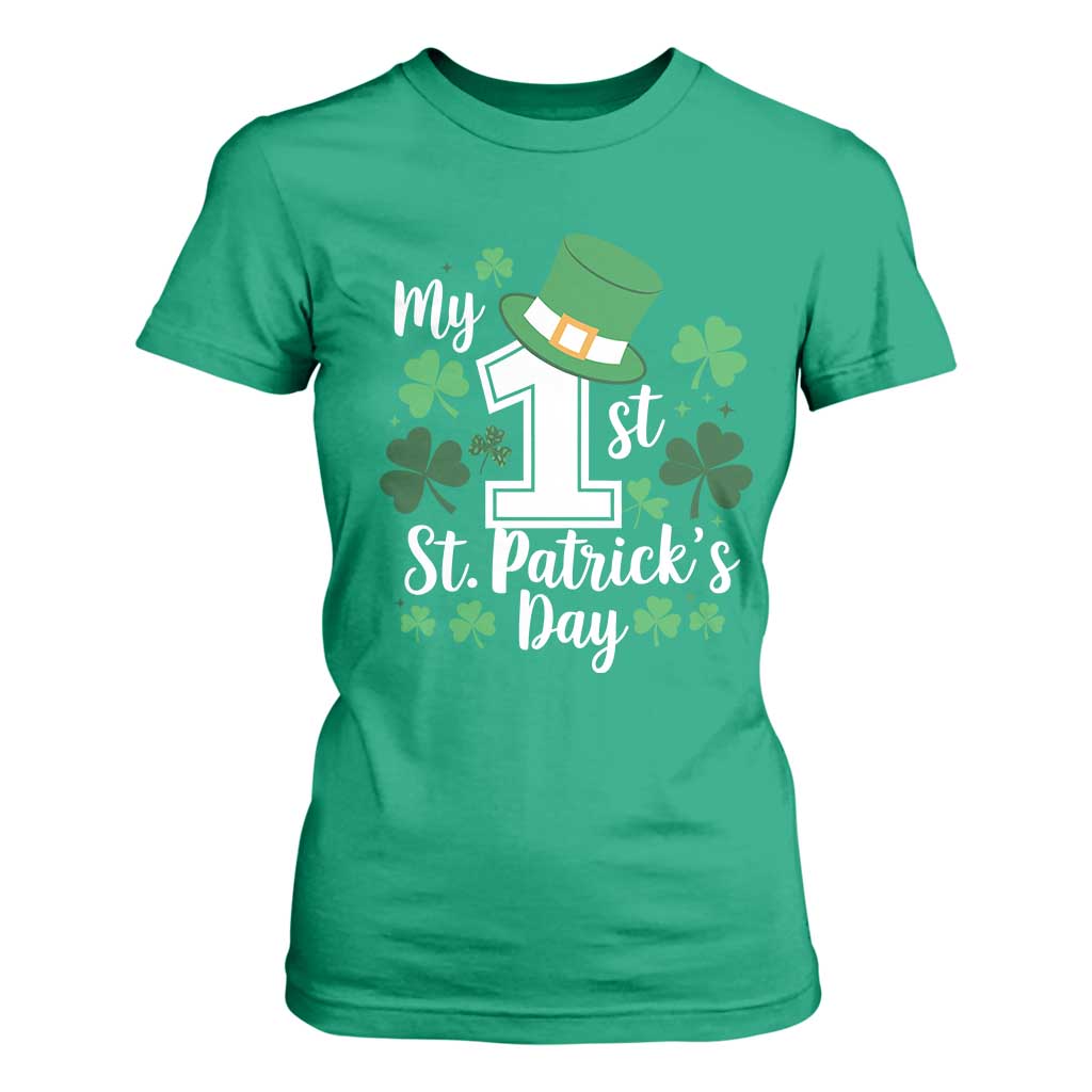 Funny My 1st St Patrick's Day T Shirt For Women Shamrock TS11 Irish Green Print Your Wear