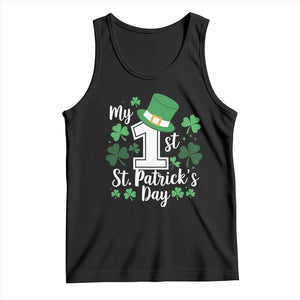 Funny My 1st St Patrick's Day Tank Top Shamrock TS11 Black Print Your Wear
