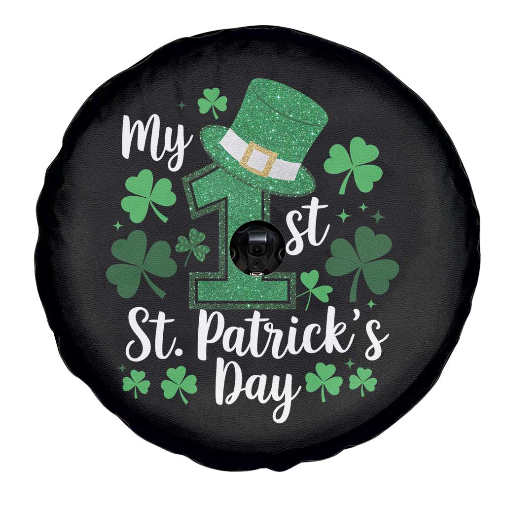 Funny My 1st St Patrick's Day Spare Tire Cover Shamrock Glitter Print TS11 Print Your Wear