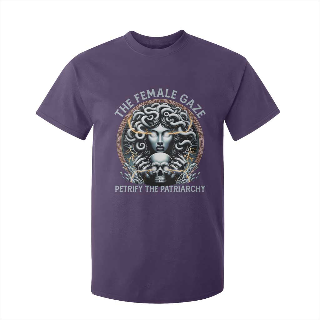 The Female Gaze Petrify The Patriarchy T Shirt For Kid Feminist TS11 Purple Print Your Wear