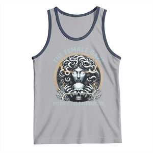 The Female Gaze Petrify The Patriarchy Tank Top Feminist TS11 Athletic Heather Navy Print Your Wear